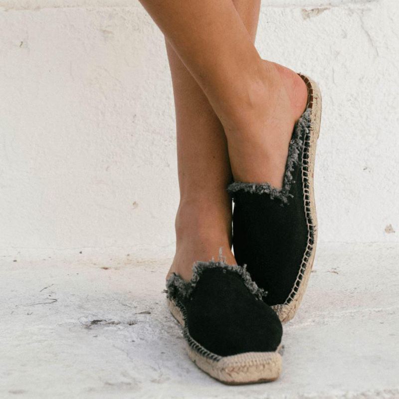 Black Alohas Buba Vegan Women's Mules | XJIFM3458