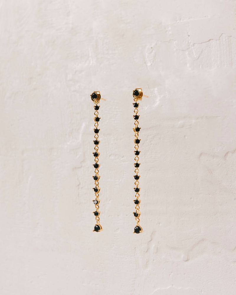 Black Alohas Lust Women's Earrings | IWNPB6489