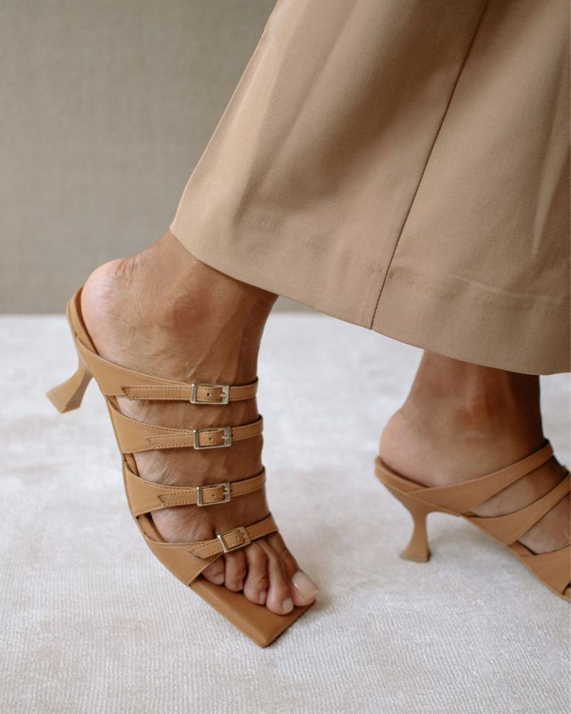 Brown Alohas Prickly Women's Heels | BWMXK9508