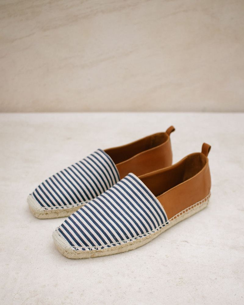 Brown/Blue Alohas Naval Women's Espadrilles | NZGLA3984