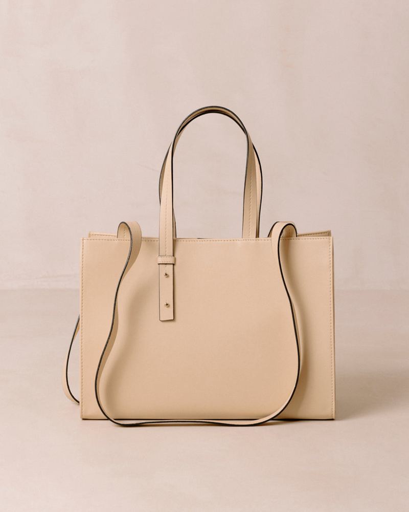 Cream Alohas The Z Corn Vegan Leather Women's Bags | YJIRU2819