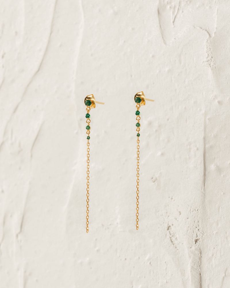 Green Alohas Guama Women's Earrings | SAEJV8097