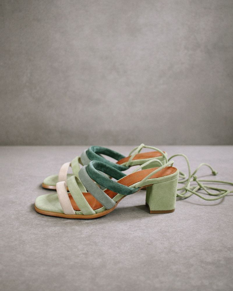 Green Alohas Letizia Shades Of Women's Sandals | JAXQF1763