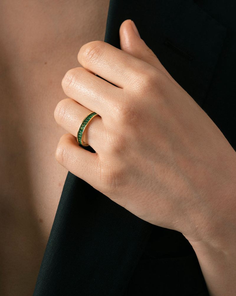 Green Alohas Lucuma Women's Ring | PZNGW1648