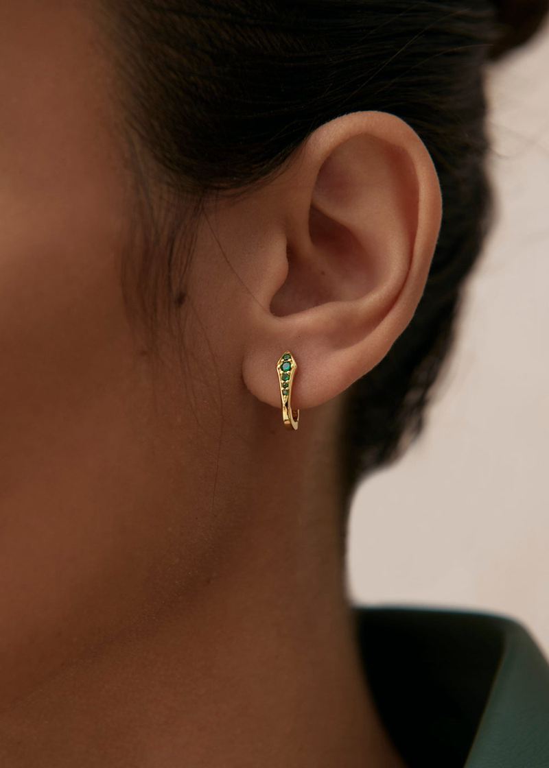 Green Alohas Mystic Women's Earrings | GJUQI0571