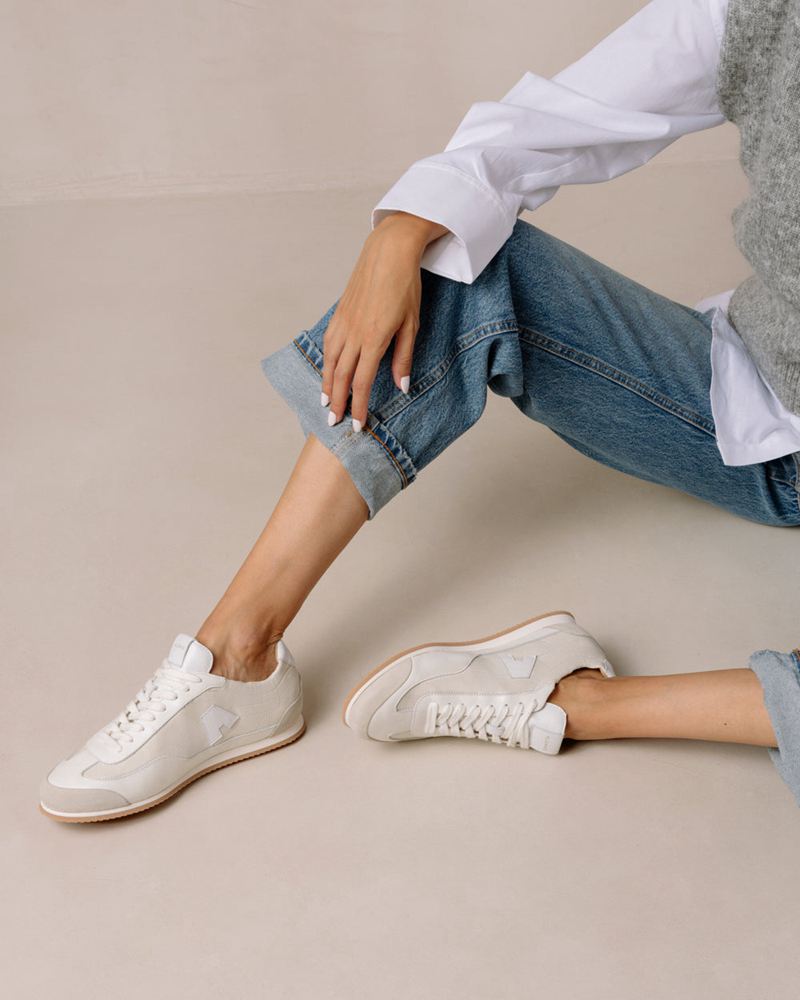 Grey Alohas Tb.70 Leather Women's Sneakers | KSYRP1378