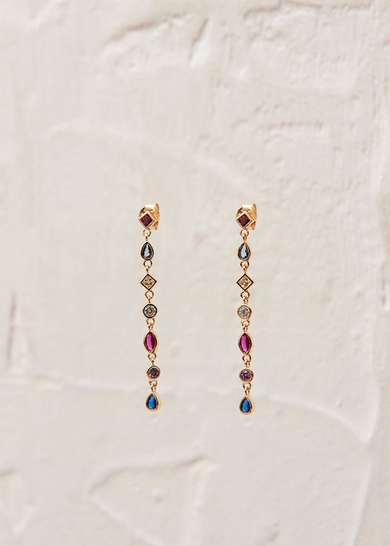 Multicolor Alohas Cosmos Women's Earrings | THBVC0924