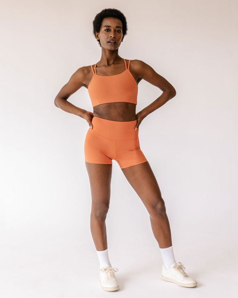 Orange Alohas Core Petit Short Women's Sportswear | VWUGN5971