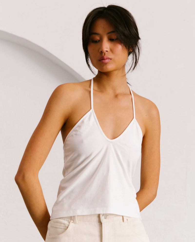 White Alohas Pipe Dream Women's Tops | LYWES7891