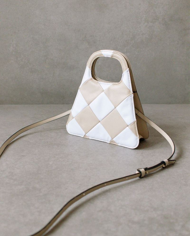 White/Beige Alohas The A Scacchi Women's Bags | FNKYV0358