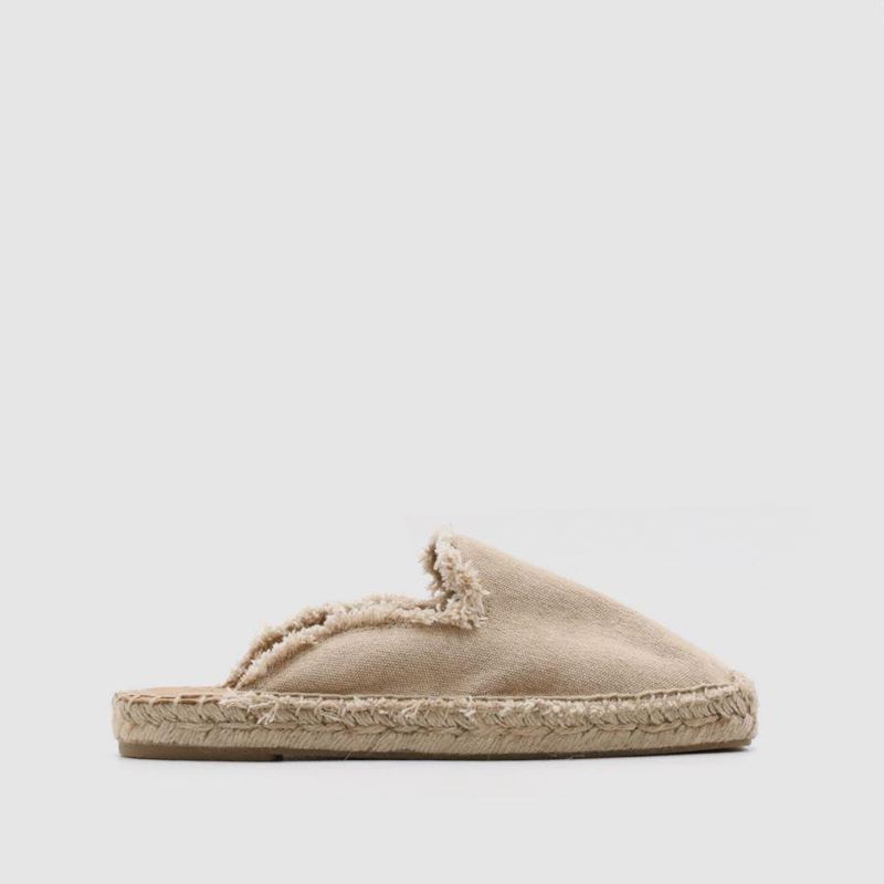 Beige Alohas Buba Vegan Women's Mules | TCFON5024