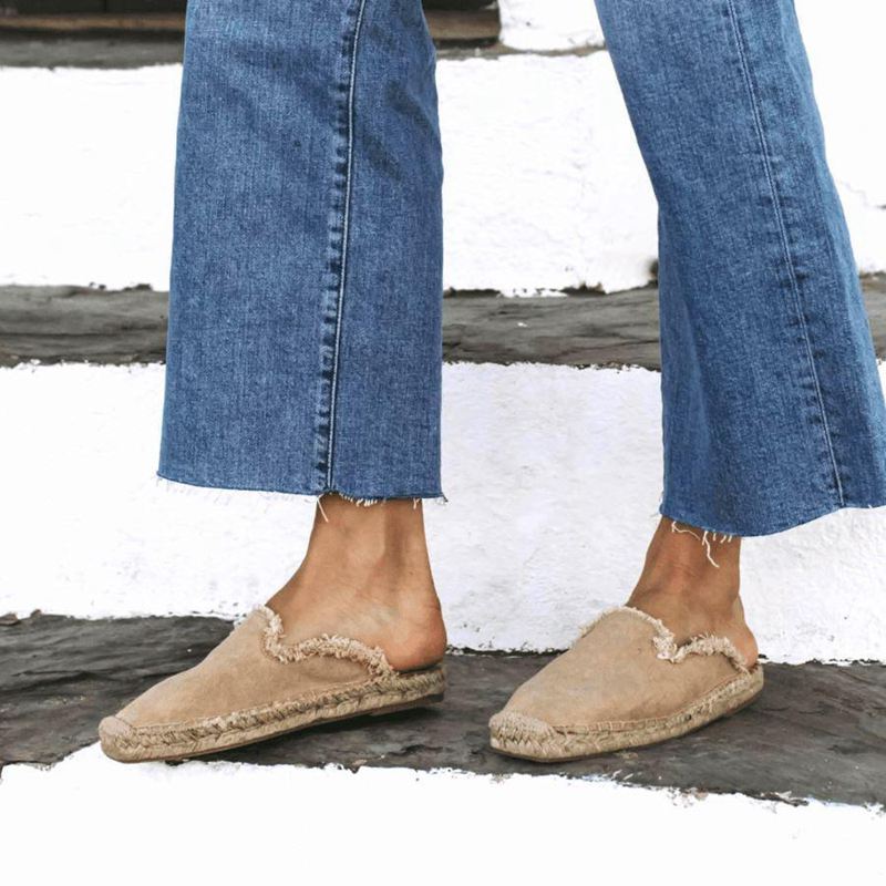 Beige Alohas Buba Vegan Women's Mules | TCFON5024