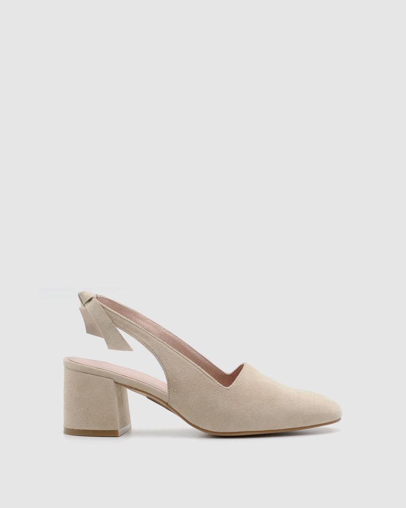 Beige Alohas Charlotte Women's Mules | TANFH2609