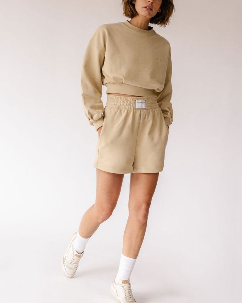 Beige Alohas Rocky Short Women's Sportswear | EFNWJ6720