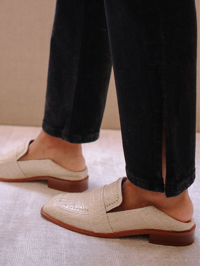 Beige Alohas Wanning Moon Women's Loafers | YZWDX0937