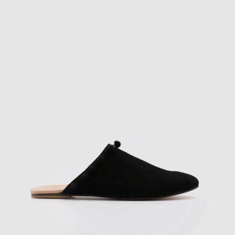 Black Alohas Alex Women's Mules | EFBDS1687