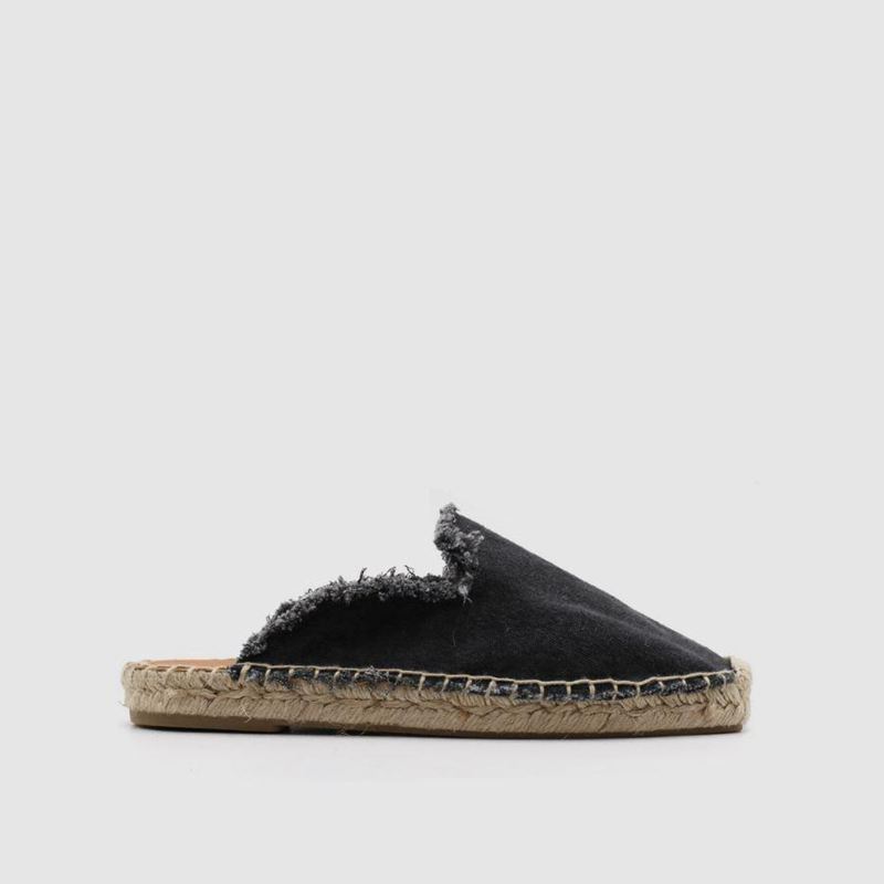 Black Alohas Buba Vegan Women's Mules | XJIFM3458