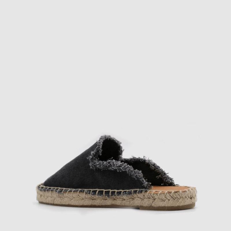 Black Alohas Buba Vegan Women's Mules | XJIFM3458