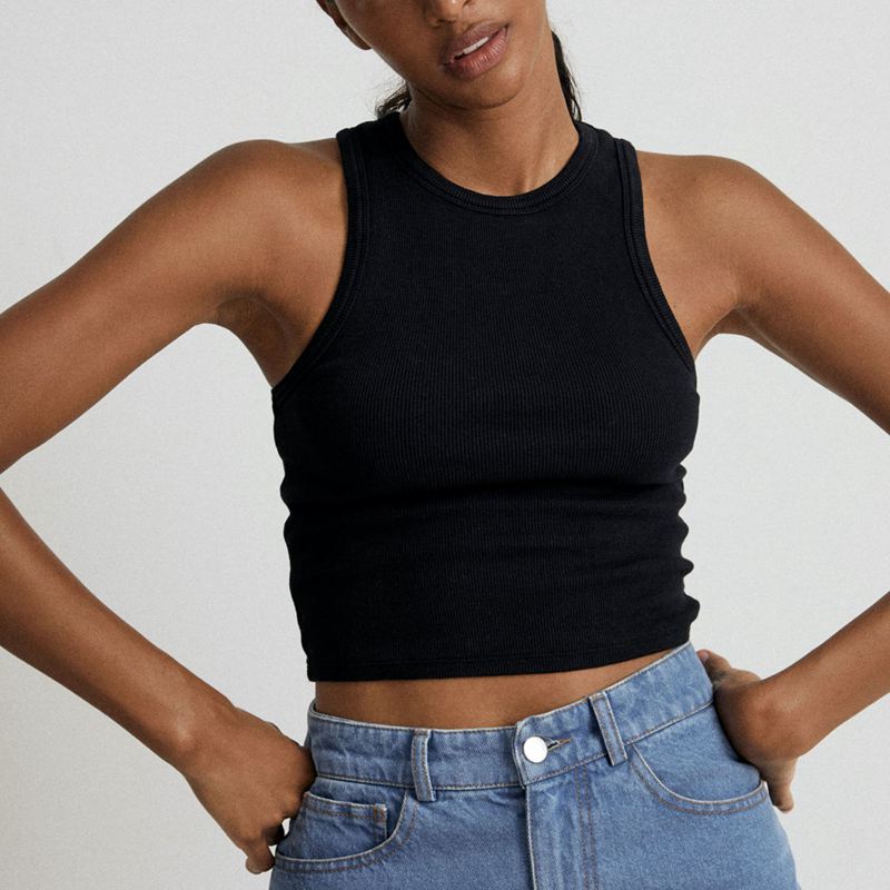 Black Alohas Lift Women's Tops | IQYBP8506