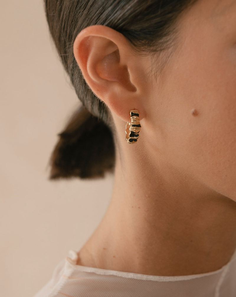 Black Alohas Meteorite Women's Earrings | KCVEX1543