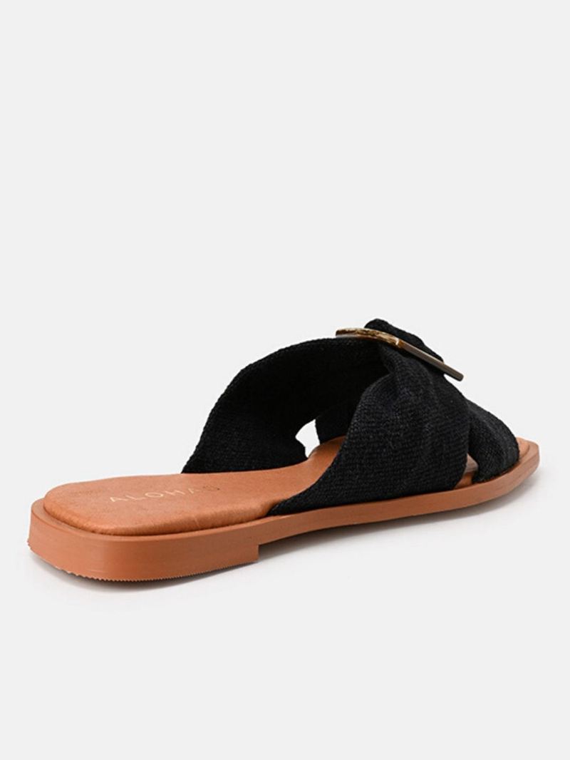 Black Alohas Samba Women's Sandals | WNBID4862