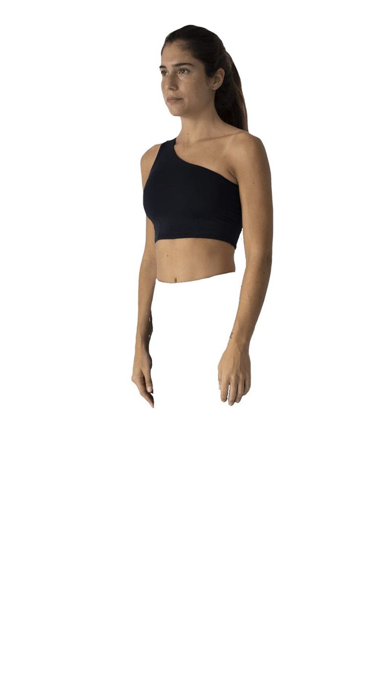 Black Alohas Shoulder Naked Top Women's Sportswear | PHQTL8237