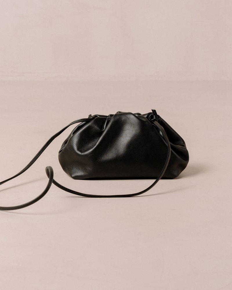 Black Alohas The Mini D Leather Women's Bags | GRIBJ4596