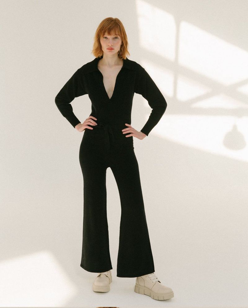 Black Alohas Timeline Women's Jumpsuits | QPXYB9705