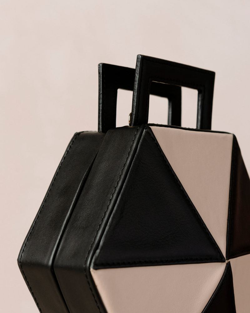 Black/White Alohas The K Leather Women's Bags | BYZPE1904