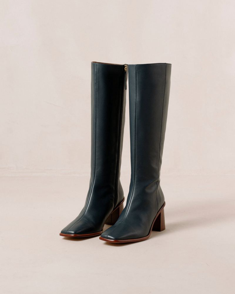 Blue Alohas East Leather Women's Knee-High Boots | PLADR6409