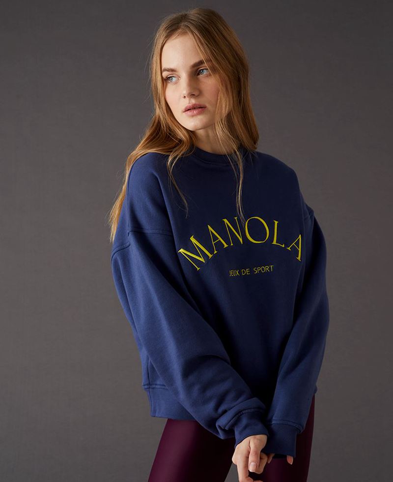 Blue Alohas Iconica Sweatshirt Women's Sportswear | ONFRP1064