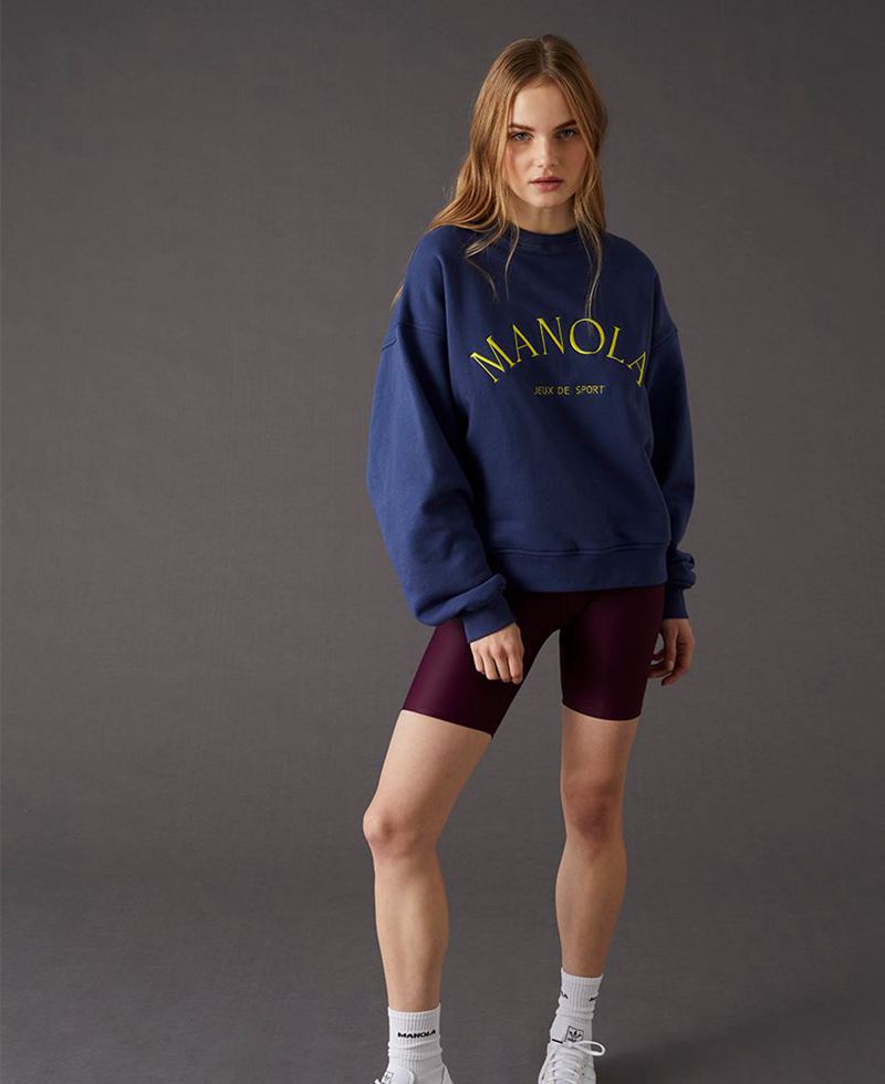 Blue Alohas Iconica Sweatshirt Women's Sportswear | ONFRP1064