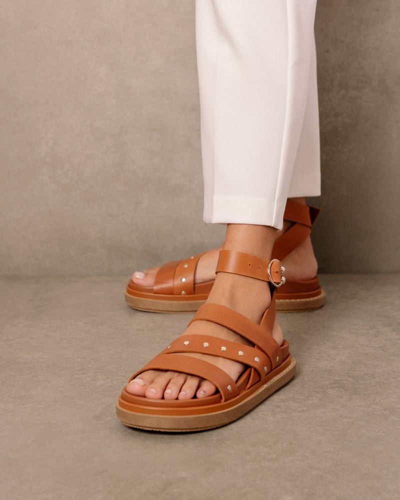 Brown Alohas Beat Women's Sandals | SOZBG1964