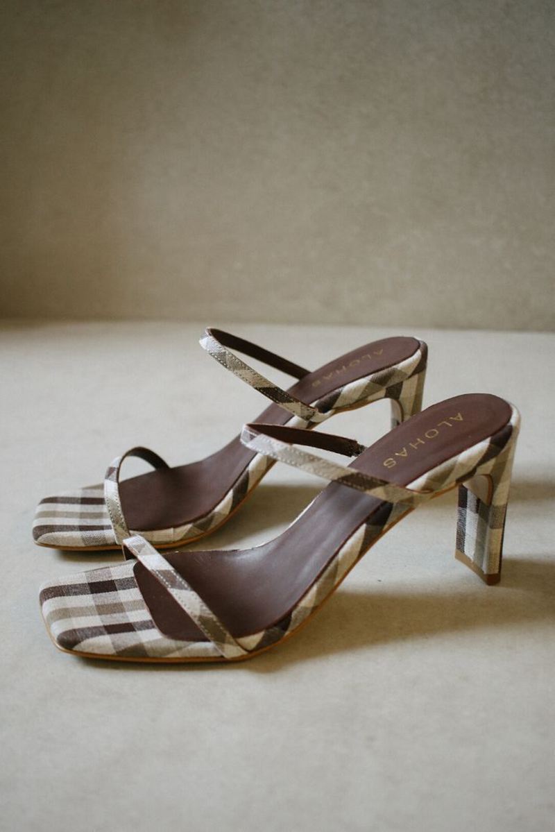 Brown Alohas Cannes Women's Heels | CHWRJ5869