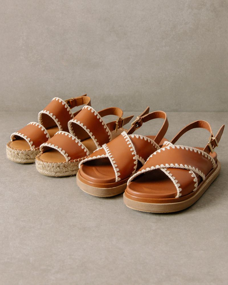 Brown Alohas Marshmallow Women's Sandals | XMBGW2180