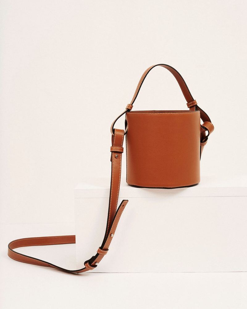 Brown Alohas The U Leather Women's Bags | EXMOU3402