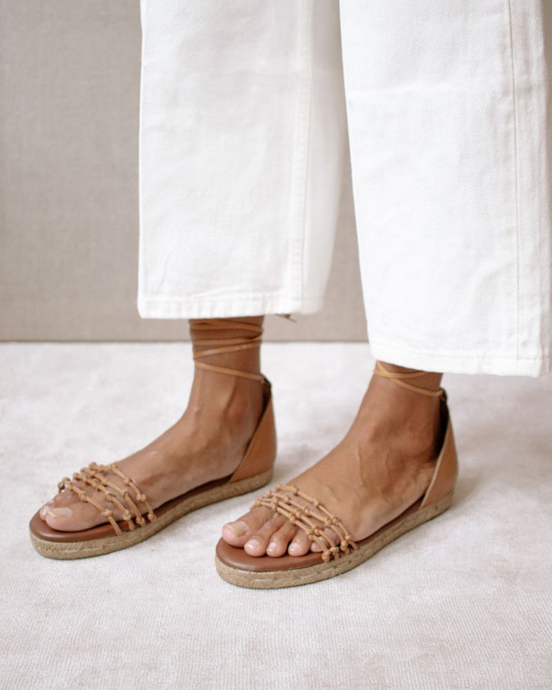 Brown Alohas Wanderer Women's Espadrilles | MLOTD1754