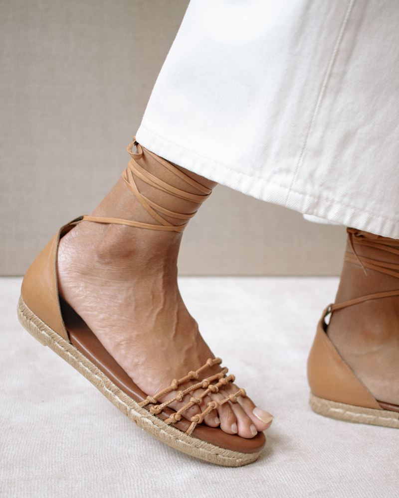 Brown Alohas Wanderer Women's Espadrilles | MLOTD1754