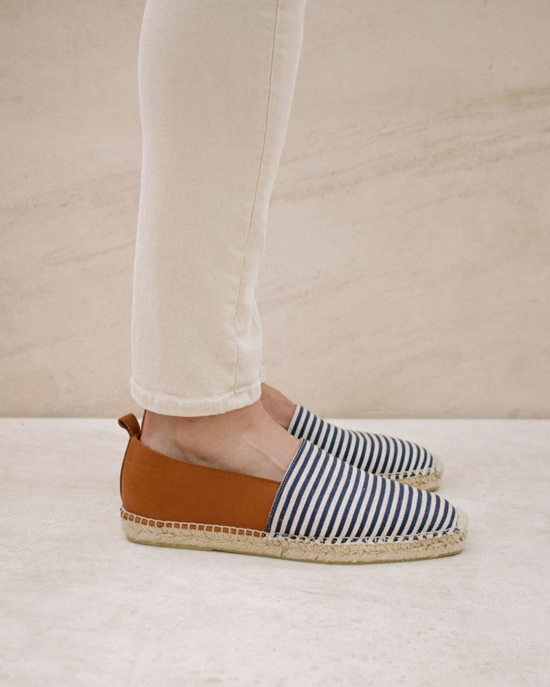 Brown/Blue Alohas Naval Women's Espadrilles | NZGLA3984