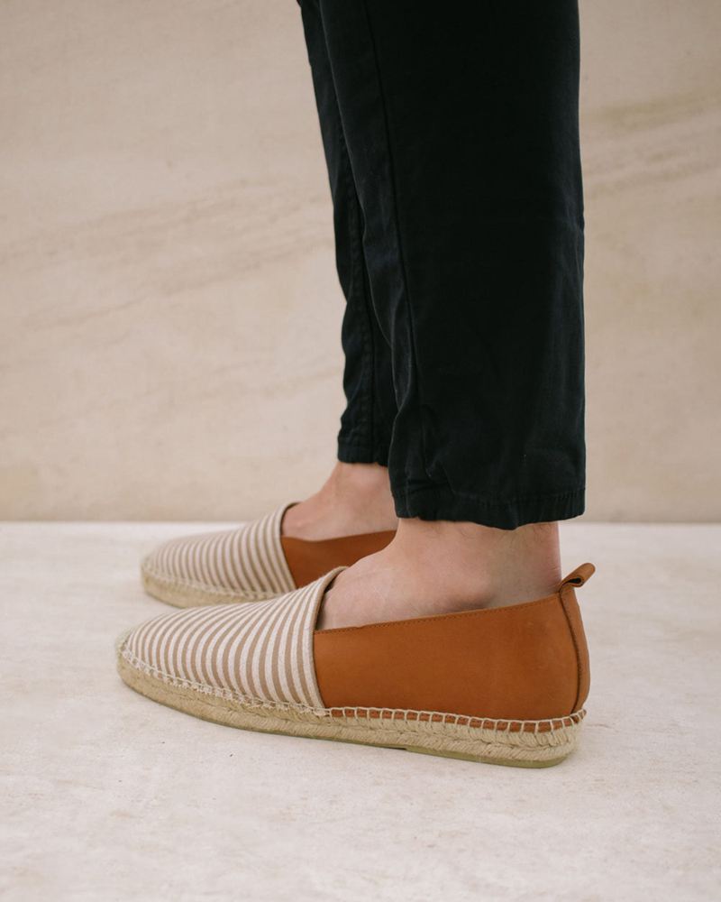 Brown/White Alohas Naval Women's Espadrilles | XPYIR6194