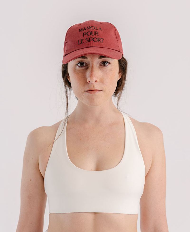 Burgundy Alohas Manola Cap Women's Sportswear | CMIEL7635