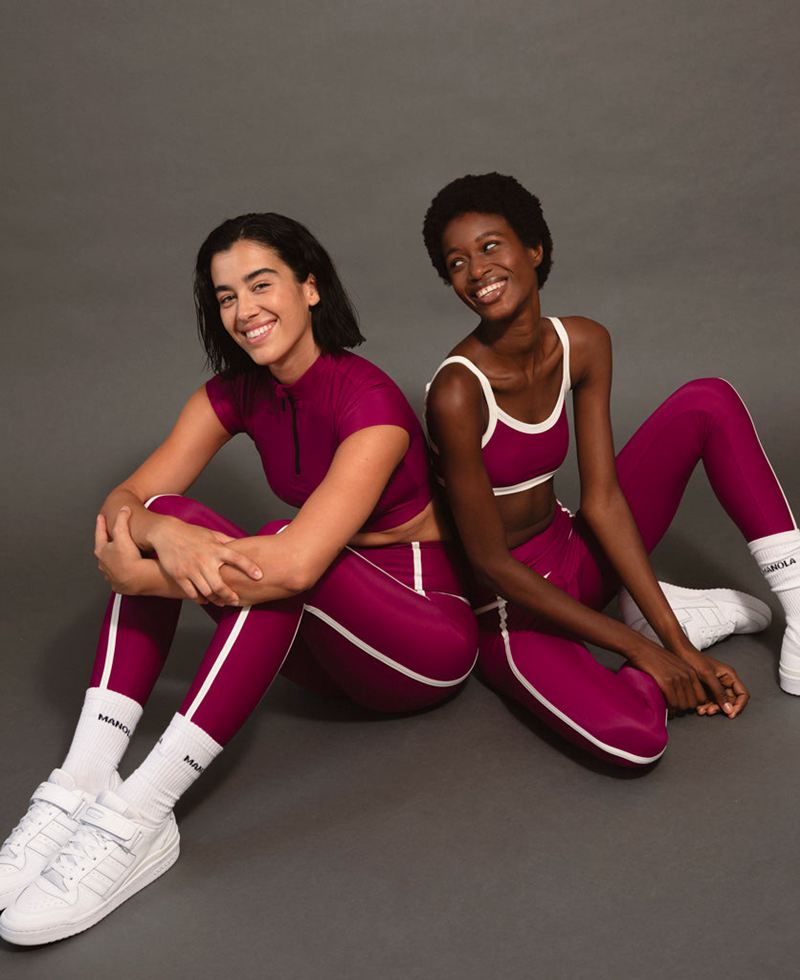 Burgundy Alohas Ribet Legging Women's Sportswear | KEHYQ2301