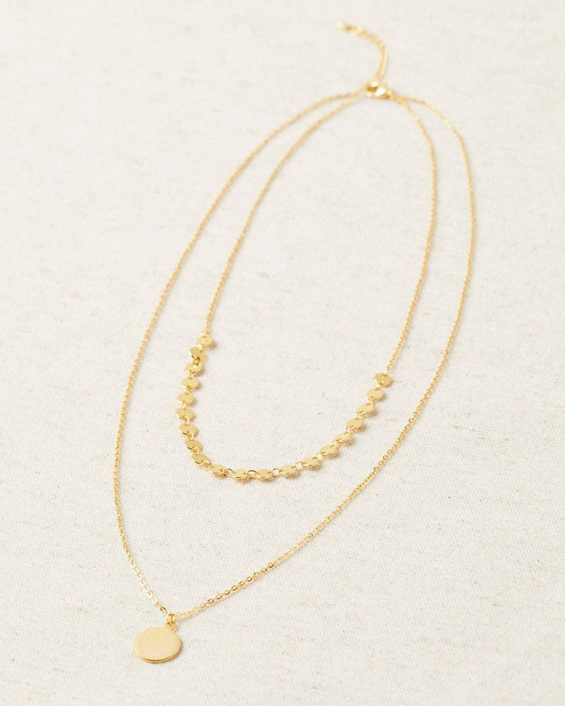 Gold Alohas Carina Women's Necklace | EFCNP6419