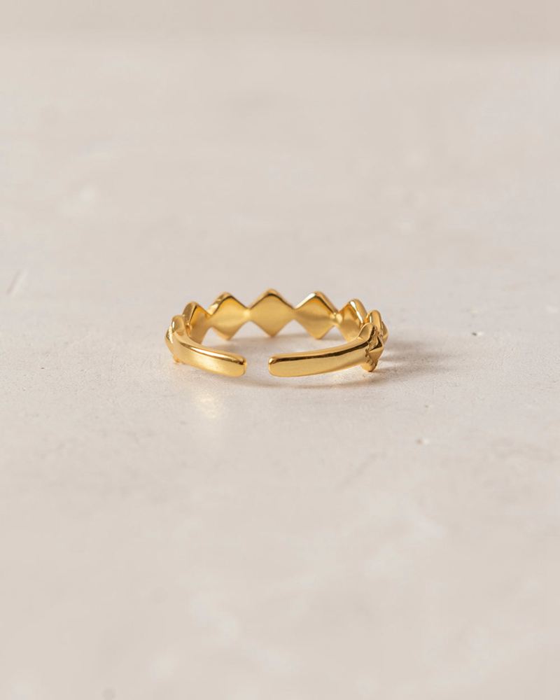 Gold Alohas Cherimoya Women's Ring | IELFT9150