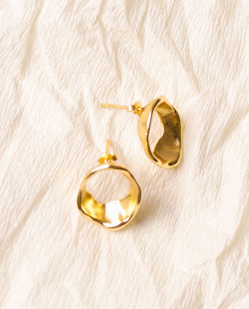 Gold Alohas Hypnosis Women's Earrings | ZQEAX5349