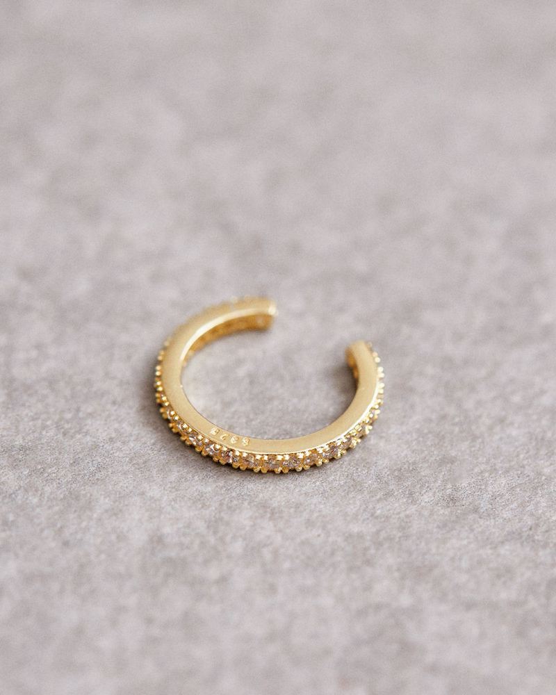 Gold Alohas Loop Women's Earcuff | GSKNR4583