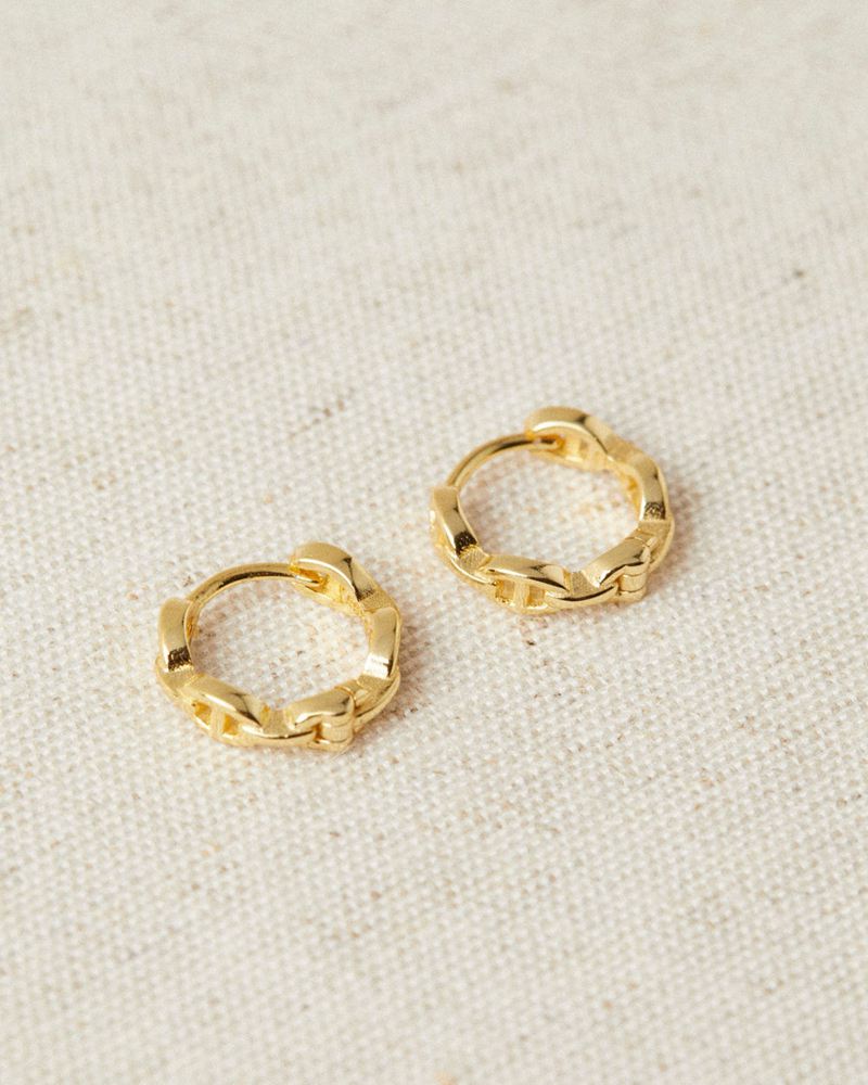 Gold Alohas Lyra Women's Earrings | DRXUO9863