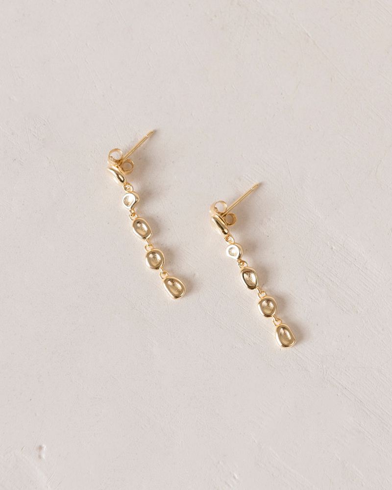 Gold Alohas Marvel Women's Earrings | JRMZB8032