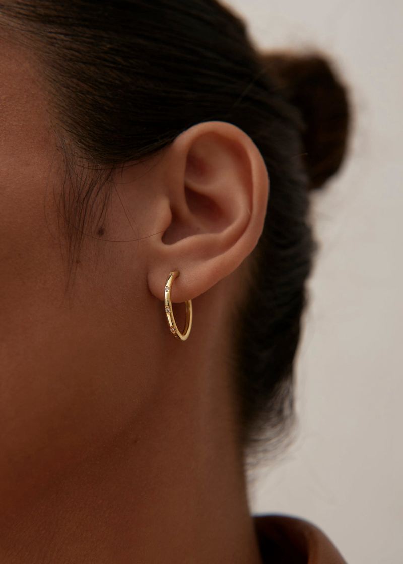 Gold Alohas Moonstruck Women's Earrings | ORMVP2037