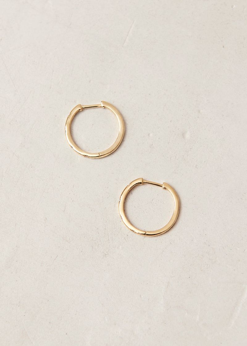 Gold Alohas Moonstruck Women's Earrings | ORMVP2037